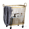 creative iron bathroom clothing household basket